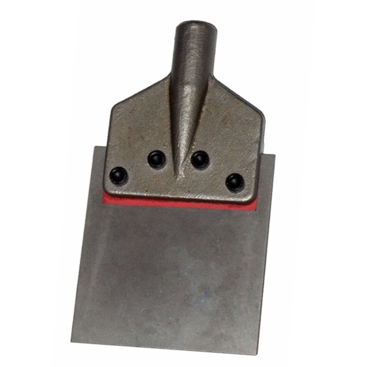 Replacement floor scraper head assembly with blade and four mounting bolts