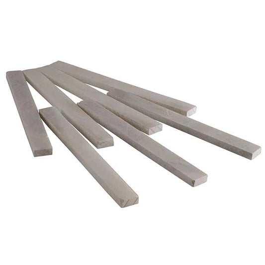 SWP Flat French Chalk sticks — box of 144 pieces (12 boxes of 12), flat profile for precise marking on metal and fabrication surfaces
