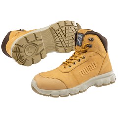 PUMA Safety VIPER CTX MID 630580 black S7L safety boot pair – sole and upper view, steel toe cap, REBOUND outsole