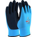 UCI Aquatek Waterproof Work Gloves – blue and black latex coated waterproof gloves