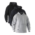 Bisley BK6724 Work Fleece Hoodie in Black, Navy and Grey Marle colourways