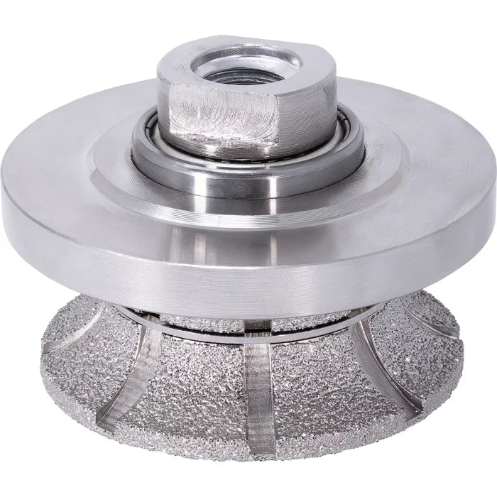 Side view of Premier Diamond P5-VBBN cutter showing full bullnose profiling shape