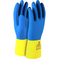 Capitol II dual colour latex chemical-resistant gauntlet glove