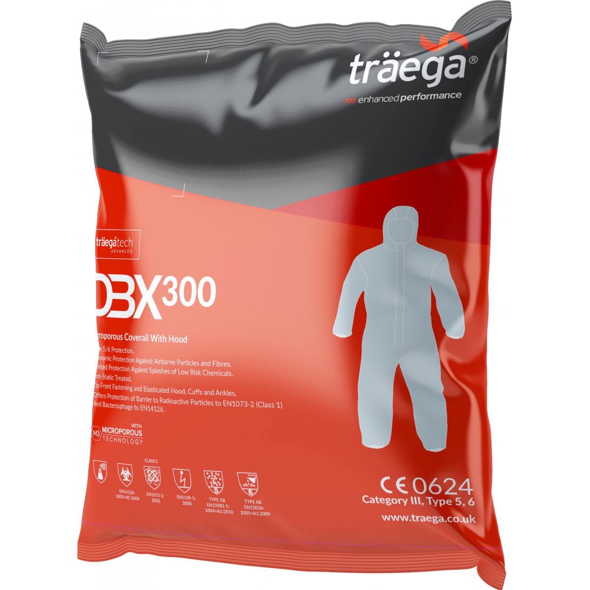 DBX300 Type 5B/6B Microporous Laminated Coverall | White | Bulk Trade Supply