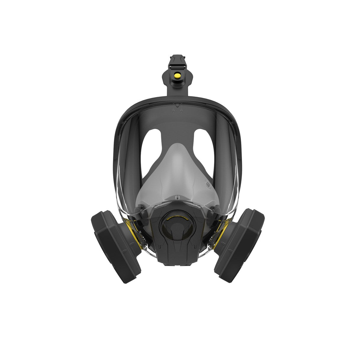 Corpro FFM1600 full face mask respirator front view with twin filters EN136 Made in UK