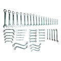 Jefferson JEFCSS50 50 piece metric spanner set with all spanners laid out