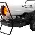Jefferson Inferno 105 diesel space heater with wheeled trolley and thermostat control