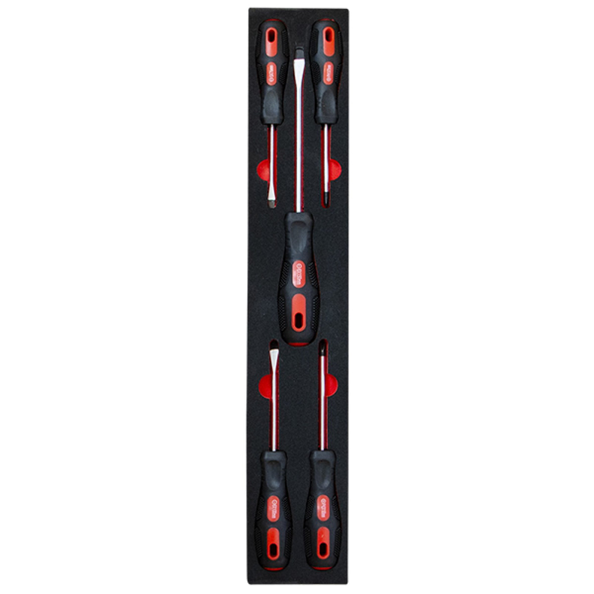 Tray with sockets and ratchet wrench