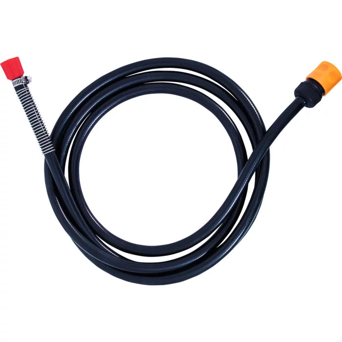 3m hose with anti-kink support spring and quick-connect fitting