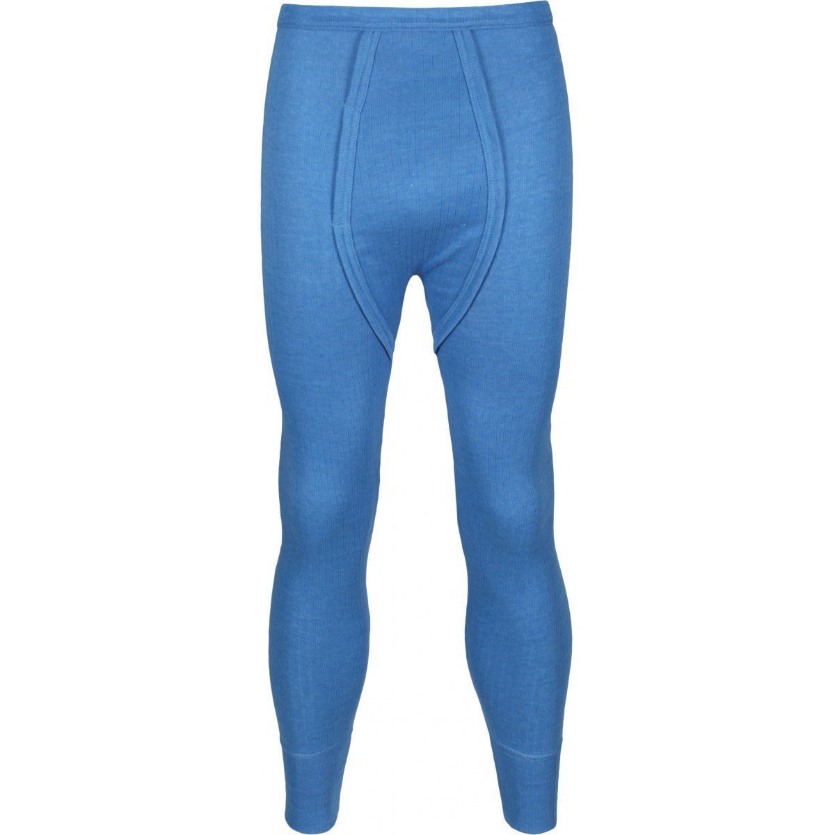 Thermal long john underwear in blue - snug fitting acrylic thermal base layer for cold conditions