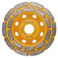 Premier Diamond Products P3-CG 125mm double row diamond cup grinder for angle grinder concrete grinding EN13236 certified