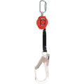 Miller TurboLite 2m Personal Fall Limiter with Twistlock carabiner and scaffold hook - self-retracting webbing lifeline