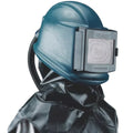 North Commander shotblasting helmet with bisonyl cape and supplied air hose A133230-00