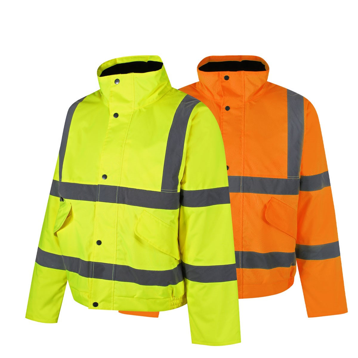 TBJ01 Hi-Vis Class 3 Bomber Jacket shown in Yellow and Orange colourways