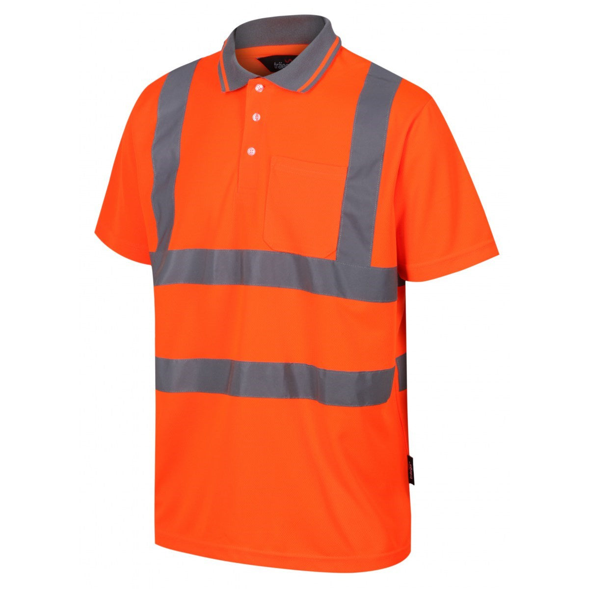 TPS01G hi-vis orange polo shirt, GO/RT 3279 rail tested