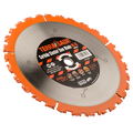 Terrasaur tungsten carbide cluster saw blade for demolition and groundwork