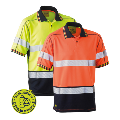 Bisley UKK1219T Two-Tone Mesh Polo Shirt