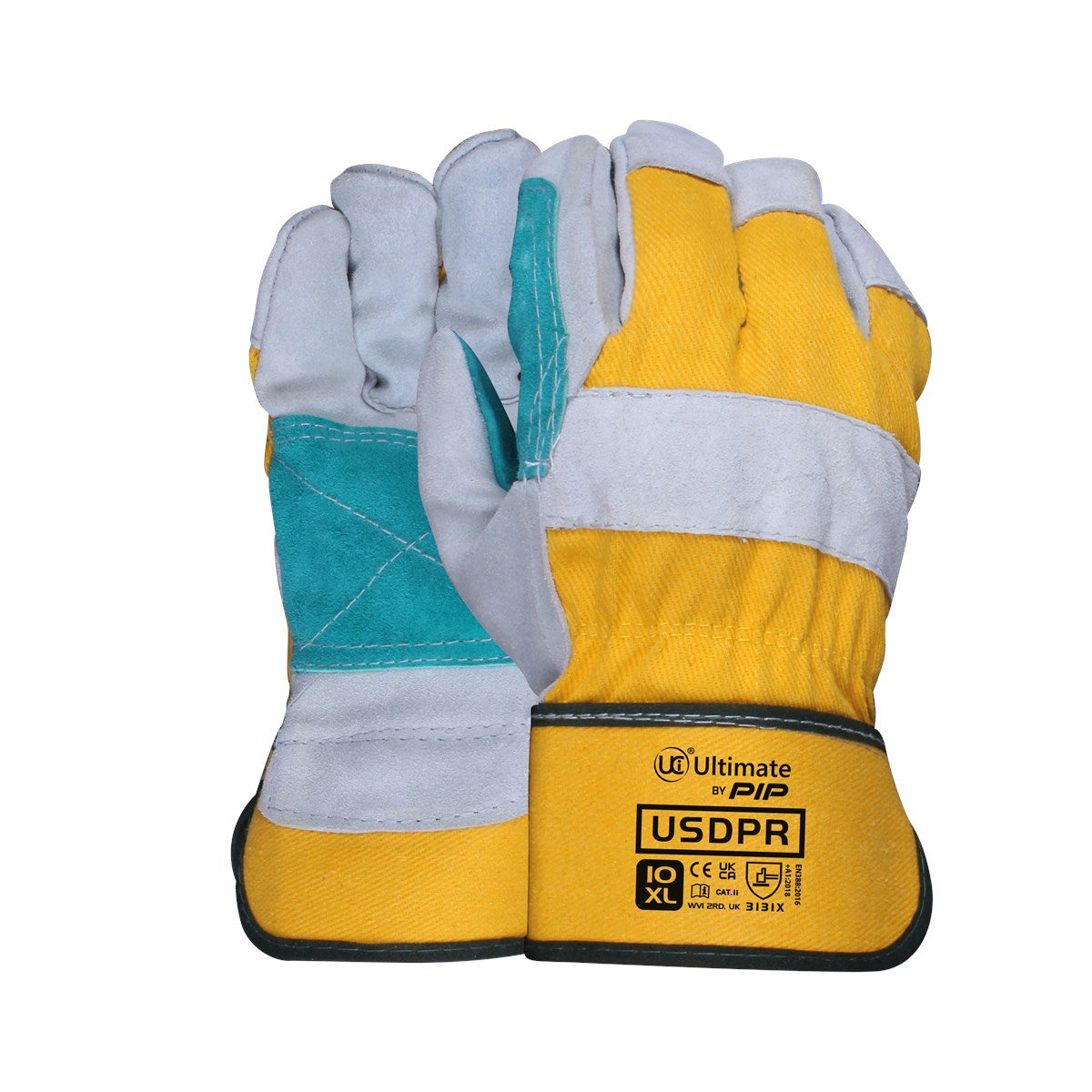 Ultimate by PIP USDPR Premium Double Palm Rigger Gloves with Fleece Lining, Size XL (10)