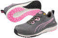 PUMA Safety Celerity Knit Pink Low S1PS ESD safety shoe grey pink pair with sole view