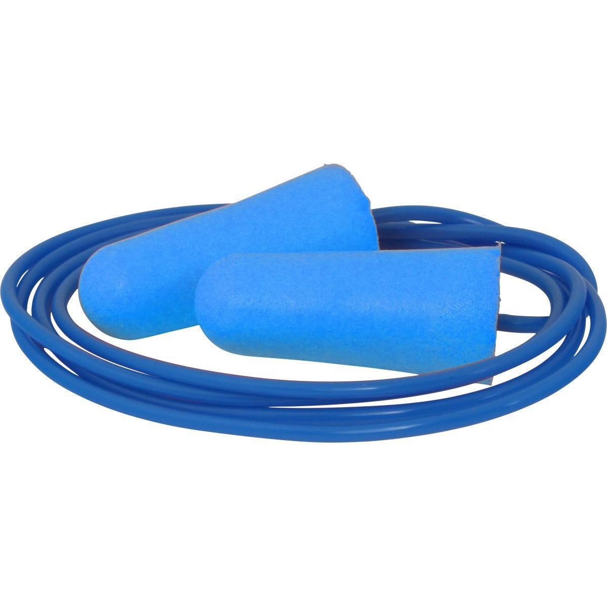 EP301CD blue corded PU foam detectable earplugs with cord