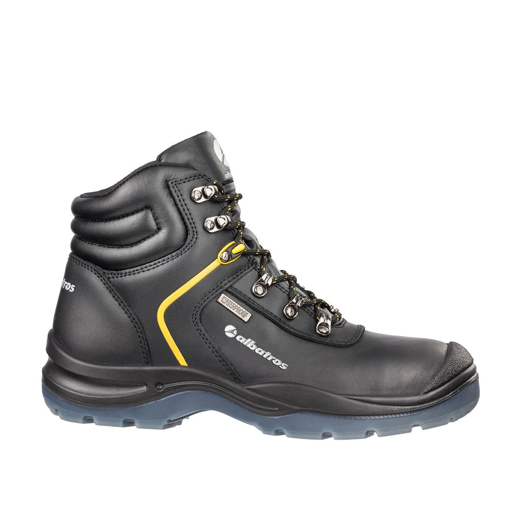 Albatros Gravity CTX Mid S3 WR SRC Safety Boot - sole view showing oil-resistant anti-static outsole