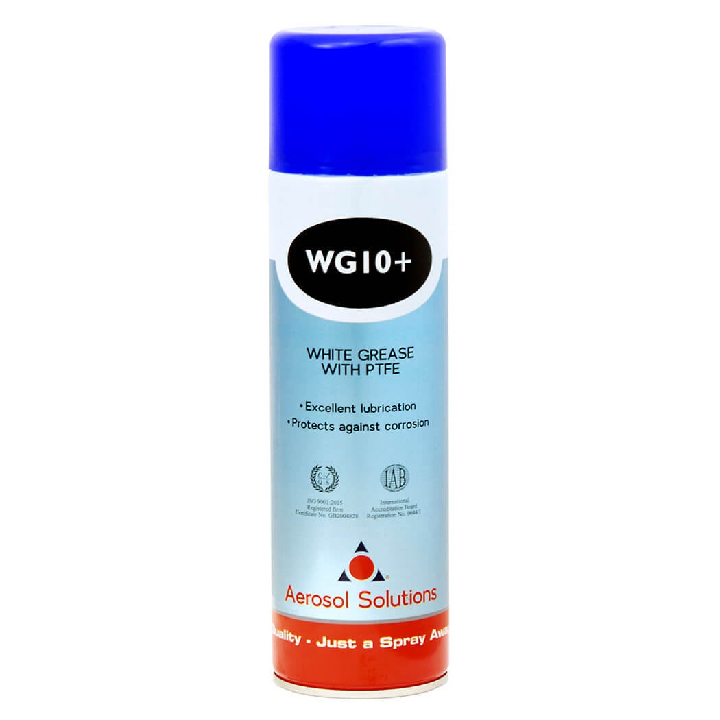 WG10+ White Grease with PTFE 500ml aerosol can by Aerosol Solutions