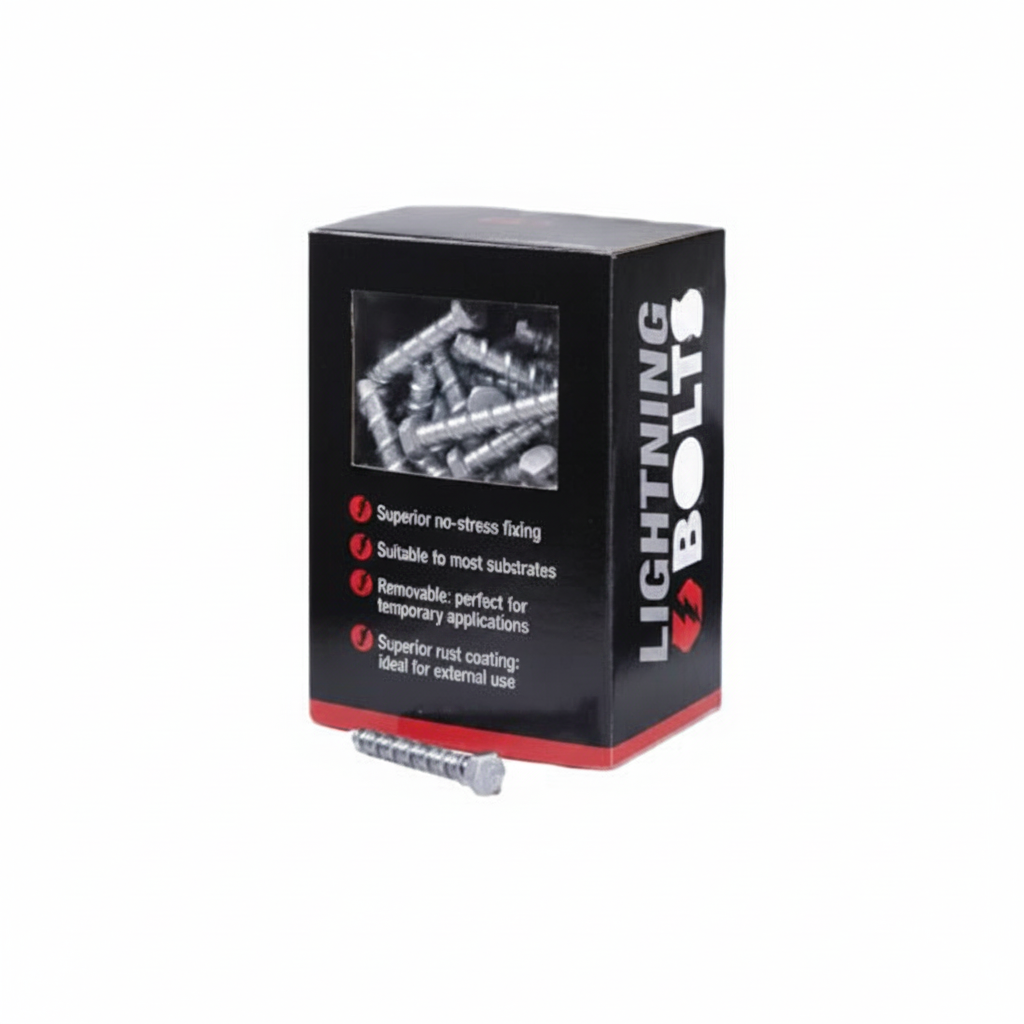 Lightning Bolts Hex Head Masonry Fixings – Product Box