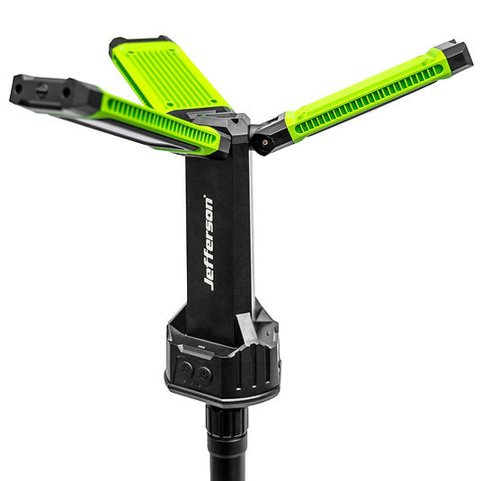 Jefferson HyperBeam 4500 Lumens – three-panel folding light head open showing LED panels