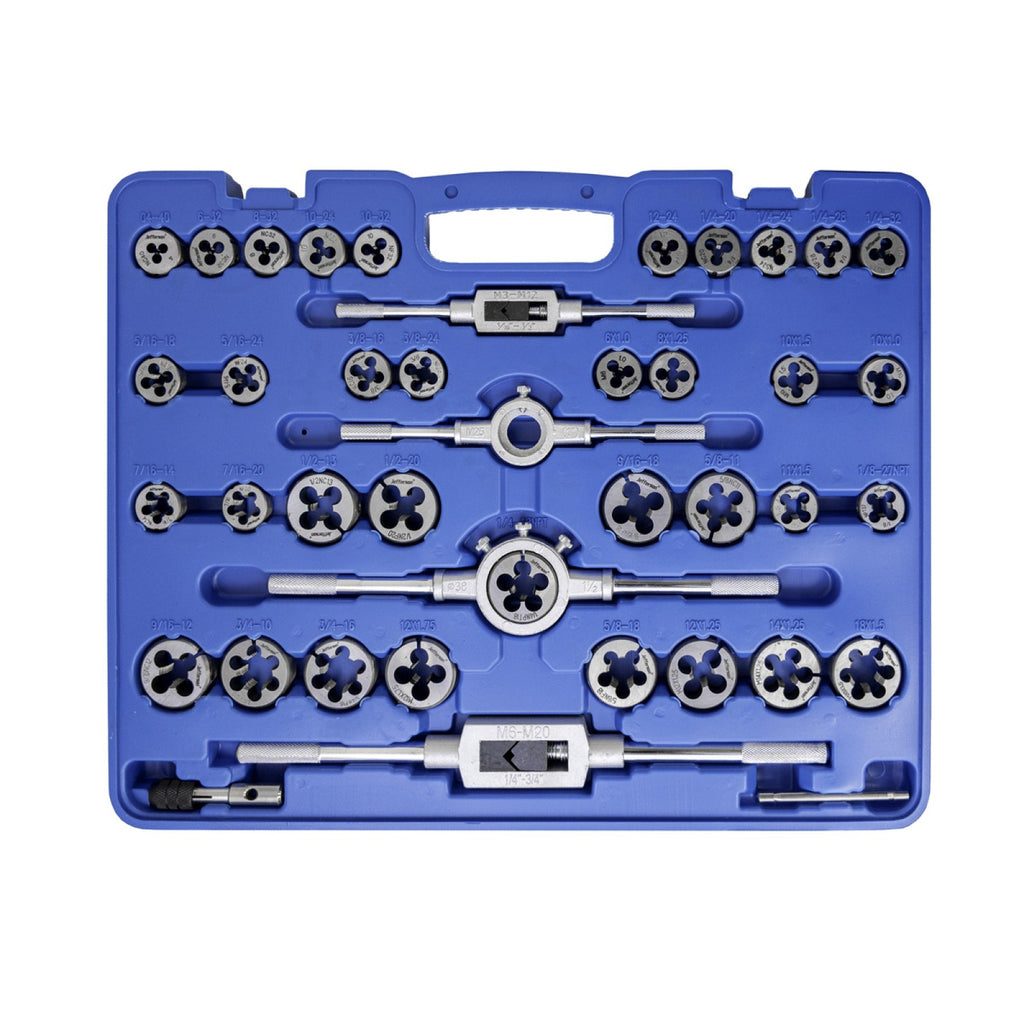 Close-up of the metal catch on the blue Jefferson carry case