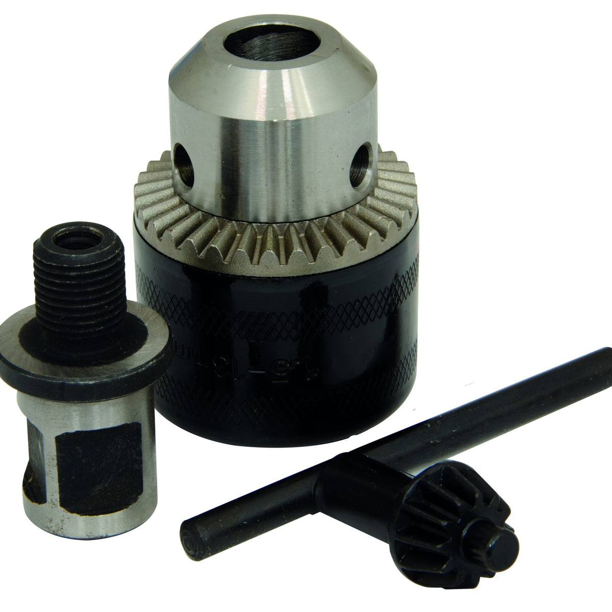 Jefferson Industrial 40mm Magnetic Drill - keyed drill chuck with 1/2" 20UNF Weldon adaptor and chuck key