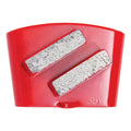 Red P6 HTC 30 grit two-segment diamond grinding shoe