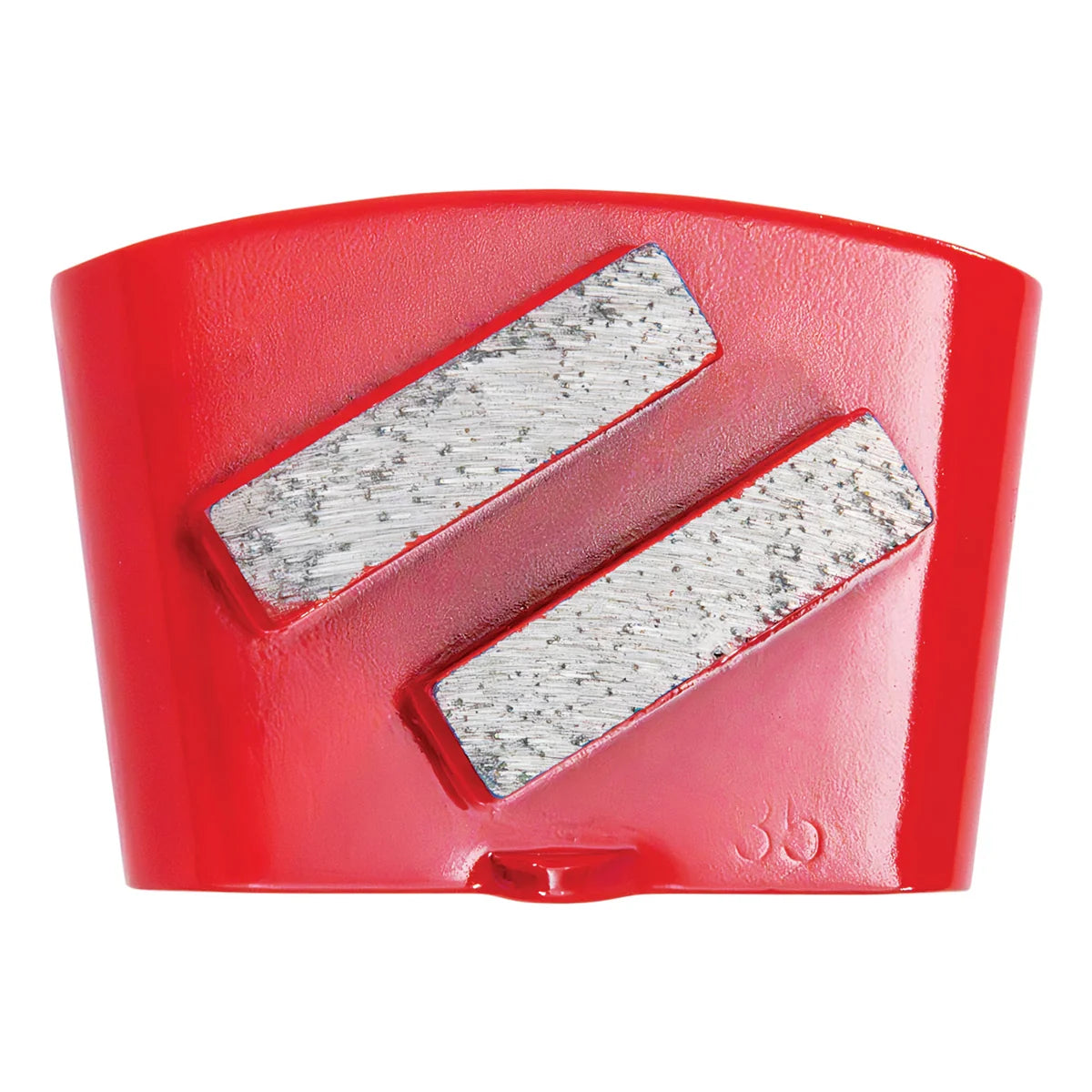 Red P6 HTC 30 grit two-segment diamond grinding shoe