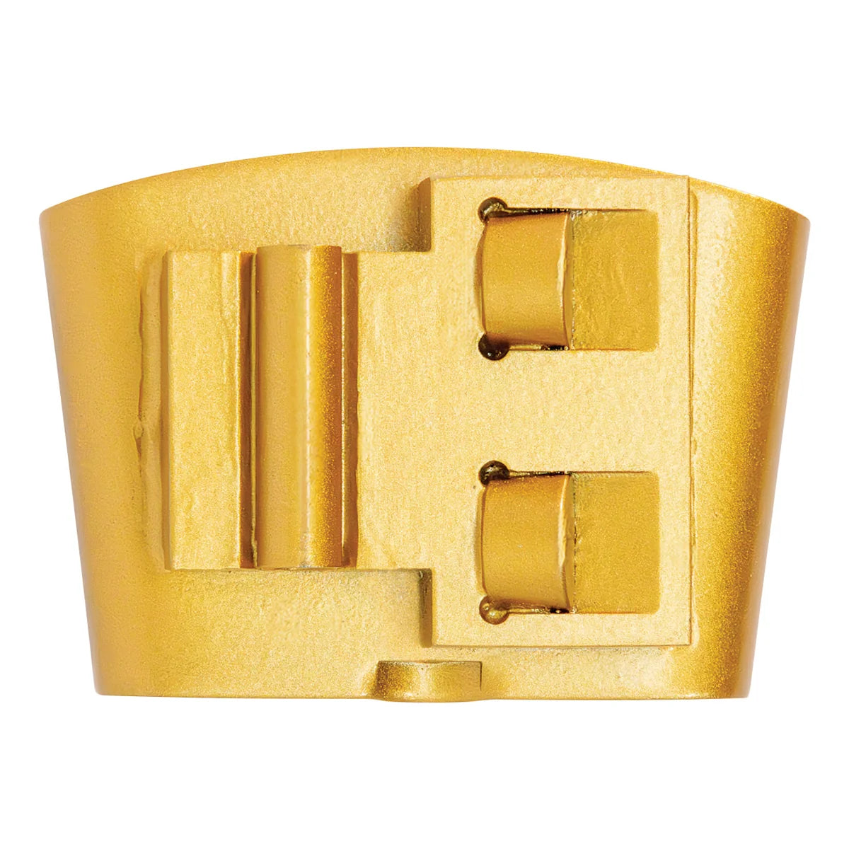 Front of yellow P6 HTC PCD shoe for epoxy and polyurethane removal