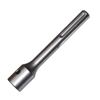 A metallic socket tool attachment with a long shank and a cylindrical head, shown on a plain white background.