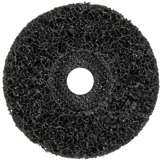 Wilco 115mm Non-Woven Black Surface Conditioning Poly Disc - abrasive face