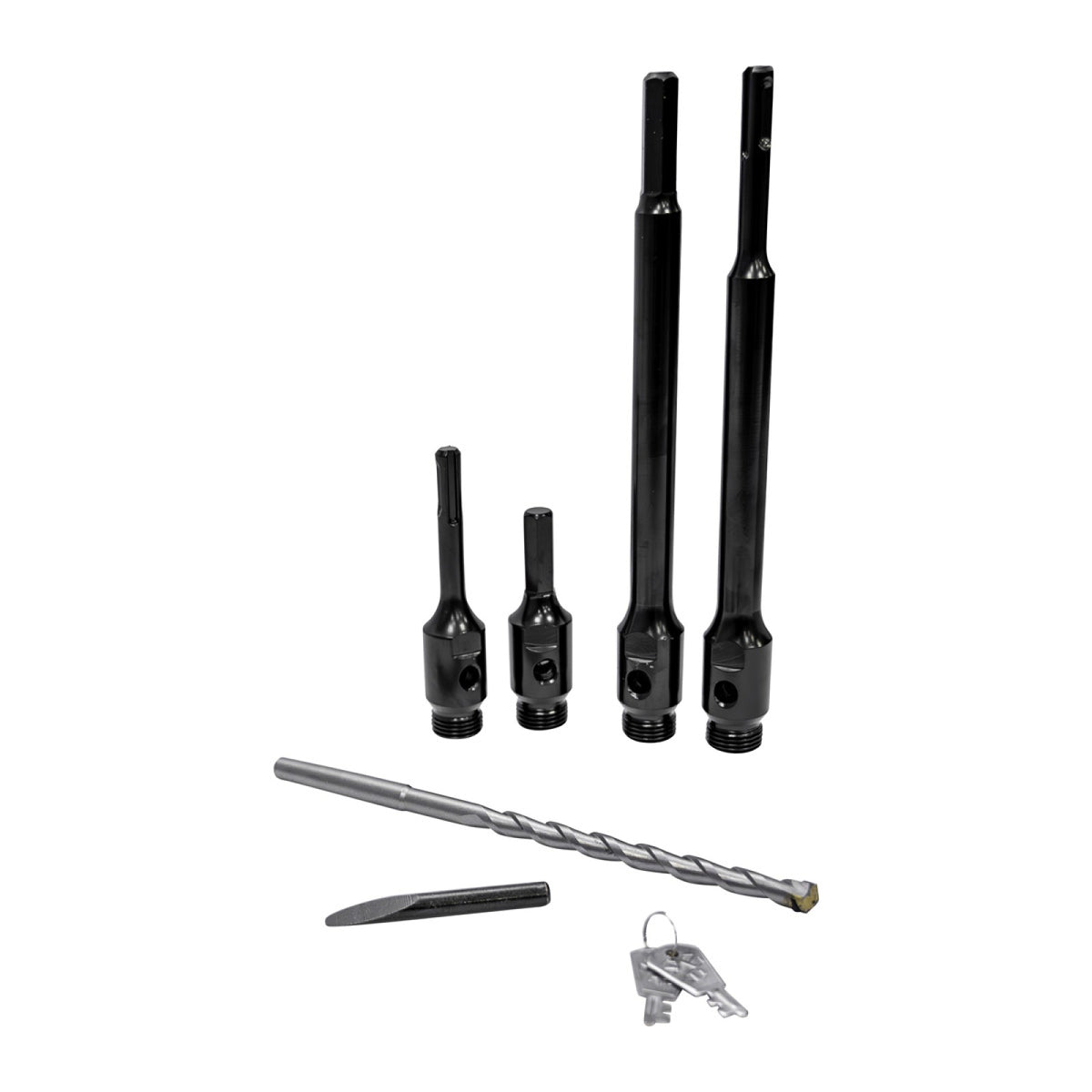 Jefferson diamond core bit set aluminium carry case closed